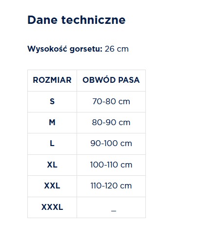 Corset de stabilizare și imobilizare L - Model TGO-R SLK 701